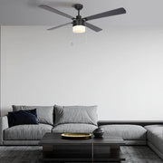 Carro Amalfi 52in 4-Blade Ceiling Fan | Black Plywood Blades and Metal Body | Living Room & Bedroom | 52 x 52 x 15.5 in | Model VWGA-524H2-L11-B2-1