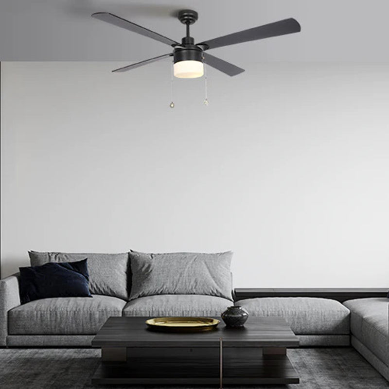 Carro Amalfi 52in 4-Blade Ceiling Fan | Black Plywood Blades and Metal Body | Living Room & Bedroom | 52 x 52 x 15.5 in | Model VWGA-524H2-L11-B2-1
