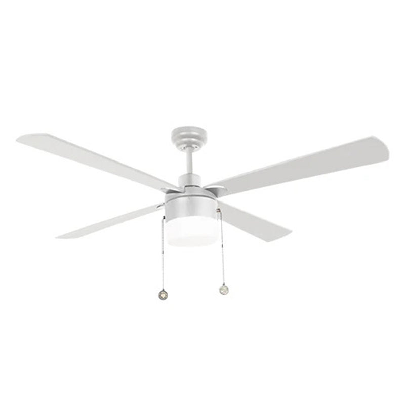 Carro Amalfi 52in 4-Blade Ceiling Fan | White Plywood Blades and Metal Body | Living Room & Bedroom | 52 x 52 x 15.5 in | Model VWGA-524H2-L11-W1-1