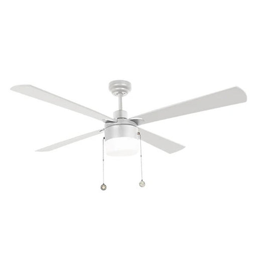 Carro Amalfi 52in 4-Blade Ceiling Fan | White Plywood Blades and Metal Body | Living Room & Bedroom | 52 x 52 x 15.5 in | Model VWGA-524H2-L11-W1-1