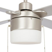 Carro Amalfi 52in 4-Blade Ceiling Fan | White Plywood Blades and Metal Body | Living Room & Bedroom | 52 x 52 x 15.5 in | Model VWGA-524H2-L11-W1-1