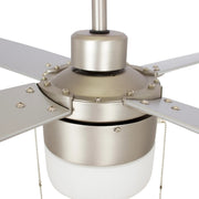 Carro Amalfi 52in 4-Blade Ceiling Fan | White Plywood Blades and Metal Body | Living Room & Bedroom | 52 x 52 x 15.5 in | Model VWGA-524H2-L11-W1-1