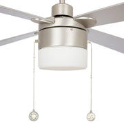Carro Amalfi 52in 4-Blade Ceiling Fan | White Plywood Blades and Metal Body | Living Room & Bedroom | 52 x 52 x 15.5 in | Model VWGA-524H2-L11-W1-1
