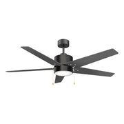 Carro Empire 52in 5-Blade Ceiling Fan | Black Plywood Blades and Integrated LED | Living Room & Bedroom | 52 x 52 x 15.5 in | Model VWGA-525A3-L12-B2-1
