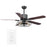 Carro Helston 52" Ceiling Fan/LED Light Kit, Black/Walnut