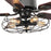 Carro Helston 52" Ceiling Fan/LED Light Kit, Black/Walnut