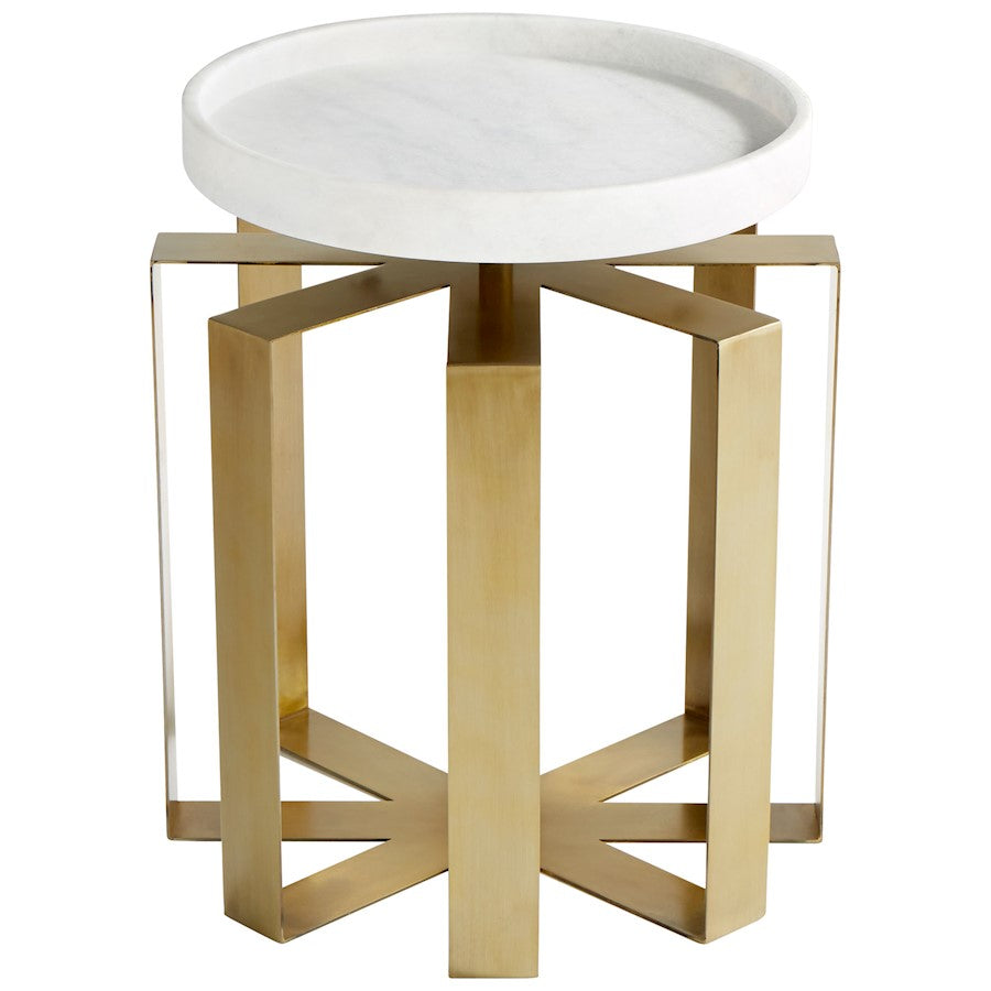 Cyan Design Canterbury Side Table, Aged Brass