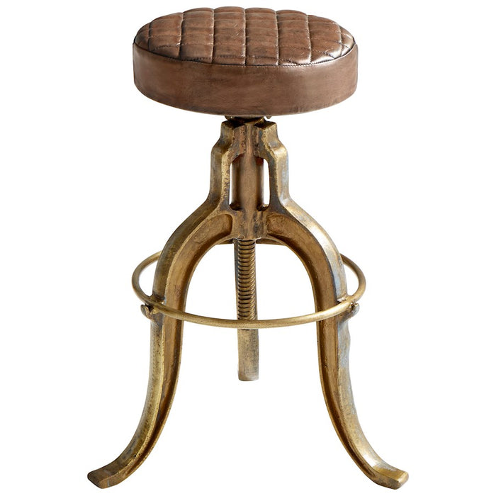 Cyan Design Abbey Stool, Aged Brass