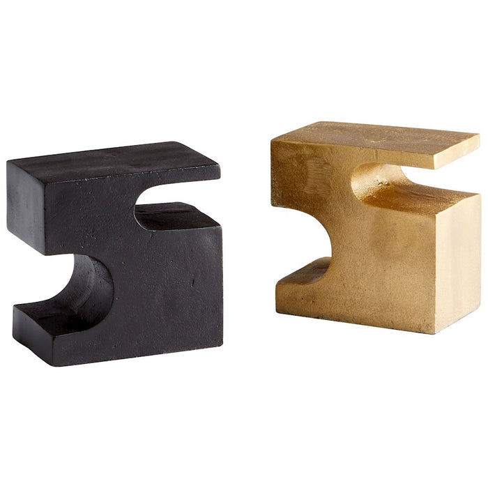 Cyan Design Two-Piece Bookends, Bronze/Brass