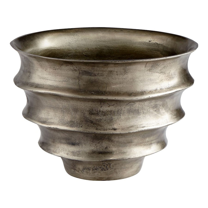 Cyan Design Spirula Planter, Pewter