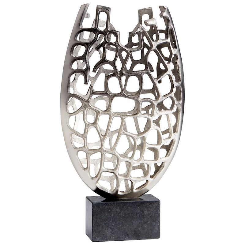Cyan Design Blossoming Laurel Sculpture, Nickel