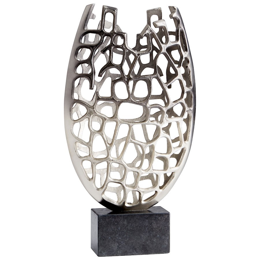Cyan Design Blossoming Laurel Sculpture, Nickel