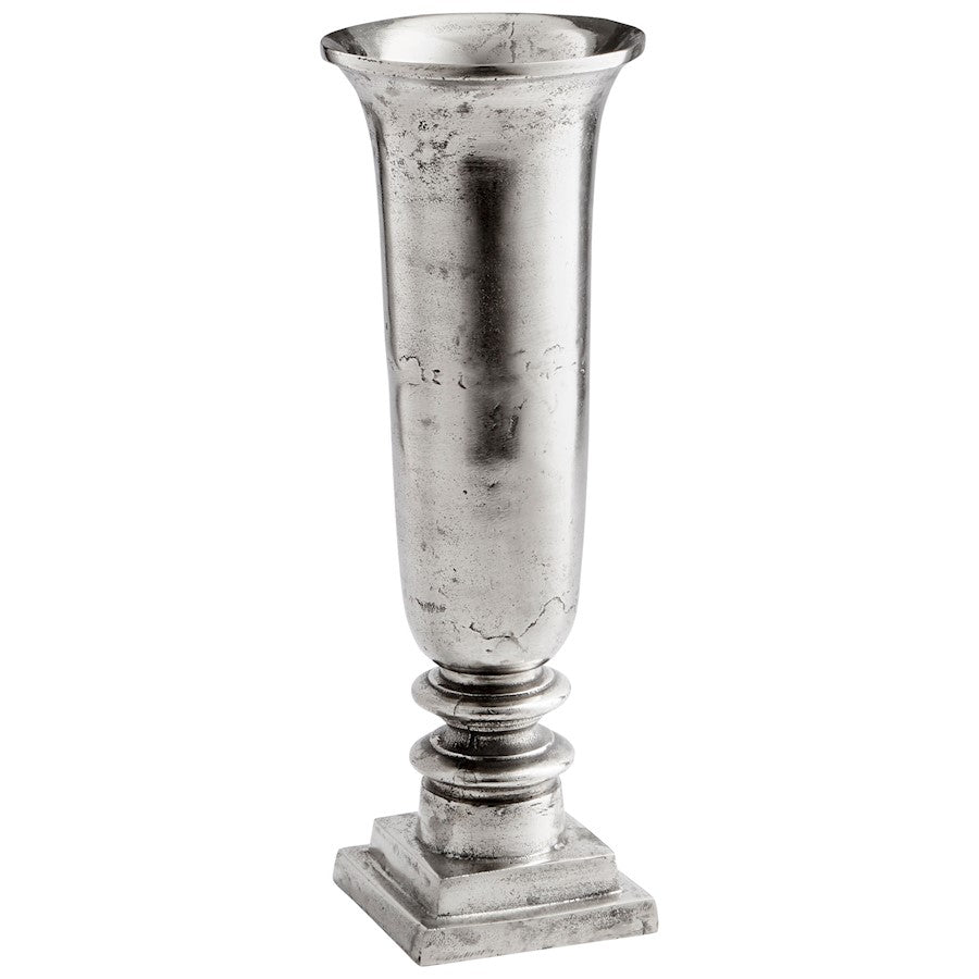 Cyan Design Small Relic Vase, Raw Nickel