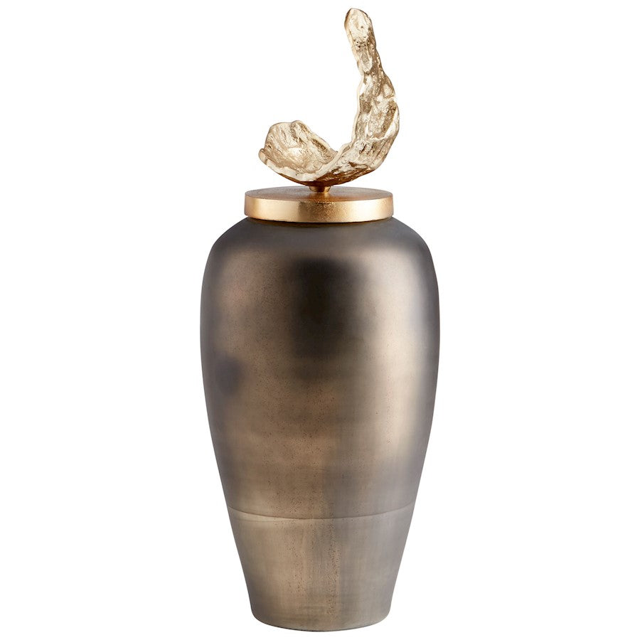 Cyan Design Polished Bark Sculpture, Black Onyx/Champagne