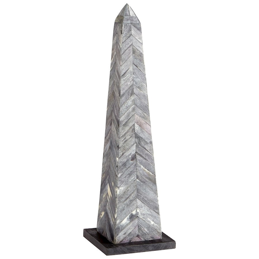 Cyan Design Herring Obelisk Sculpture, Grey/Black