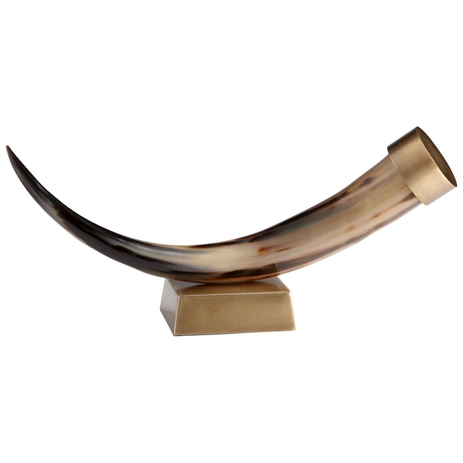 Cyan Design Valhalla Sculpture, Natural/Antique Brass