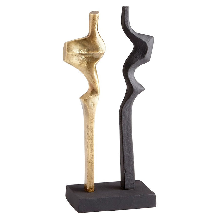 Cyan Design Britons Sculpture, Antique Brass/Black