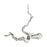 Cyan Design Small Drifting Sculpture, Silver Leaf
