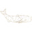 Cyan Design Humpback Wall Art, Gold