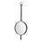 Cyan Design Lacrima Mirror, Raw Iron