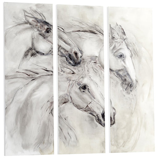Cyan Design Galloping Wall Art, White