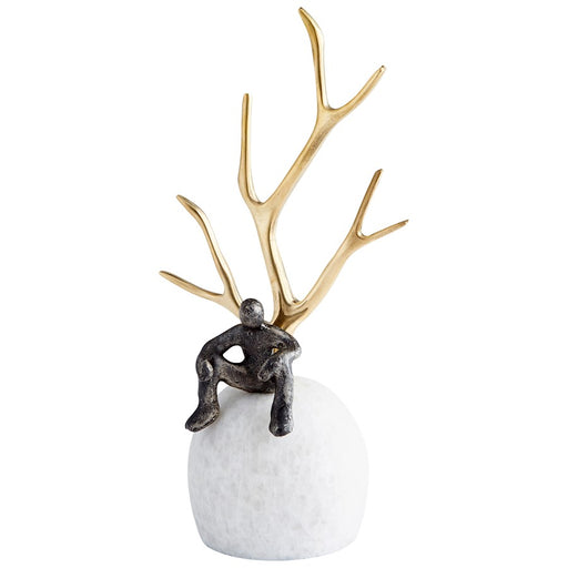 Cyan Design Thinking Tree Sculpture, Bronze/Gold/White