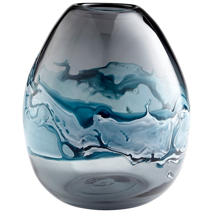 Cyan Design Mescolare Vase, Blue/White