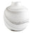 Cyan Design Moon Mist Vase, White/Black Swirl