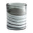 Cyan Design Torrent Vase, White/Silver
