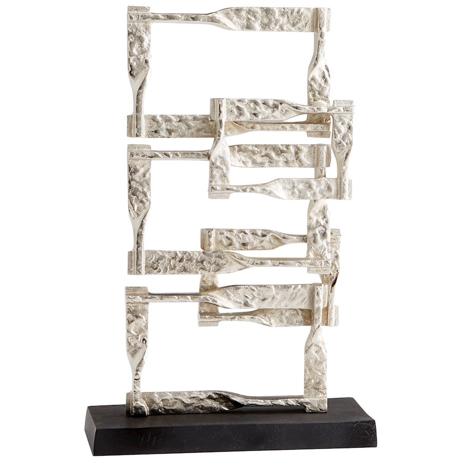 Cyan Design Akira Sculpture, Matt Black/Nickel