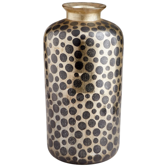 Cyan Design Sunray Plain Vase, Gold/Black