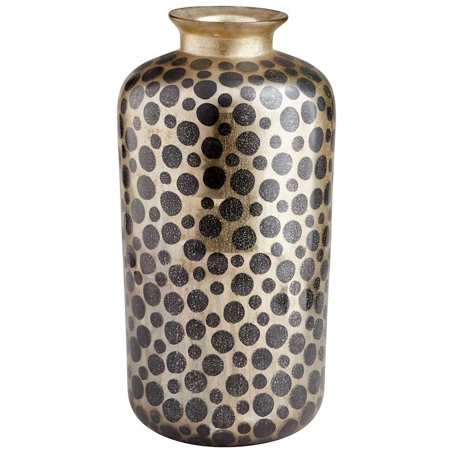 Cyan Design Sunray Plain Vase, Gold/Black