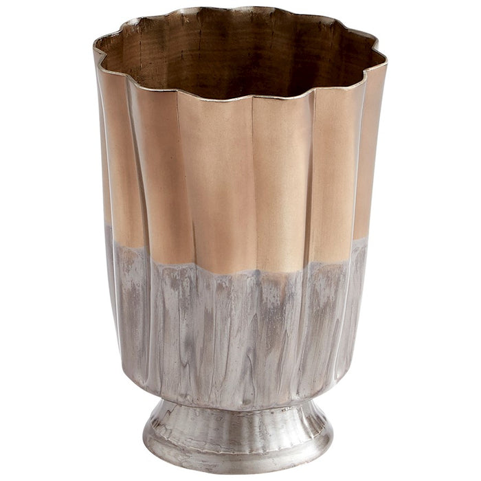 Cyan Design Twin Tones Vase, Black/Bronze