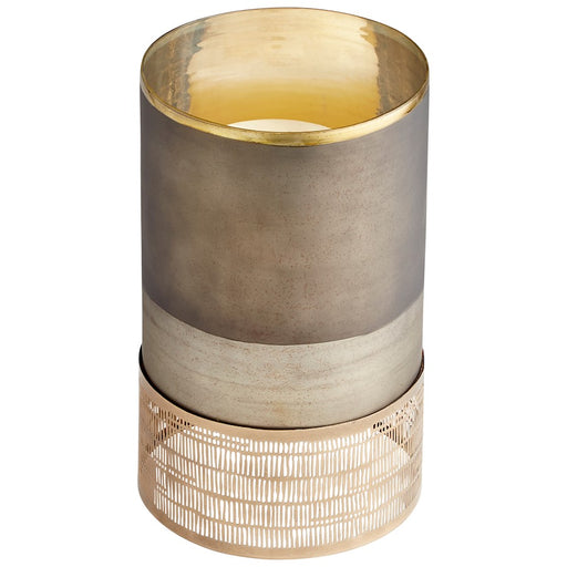 Cyan Design Lucid Silk Candleholder, Black Onyx/Antique Brass