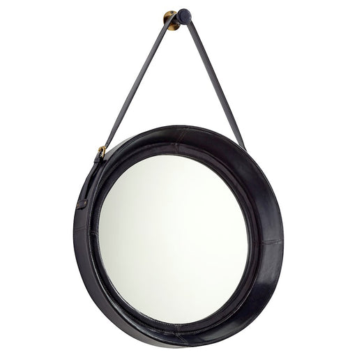 Cyan Design Round Venster Mirror, Blue