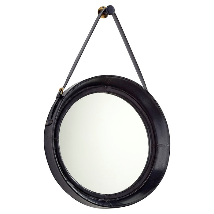 Cyan Design Round Venster Mirror, Blue