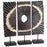 Cyan Design Ruffle Sculpture, Black