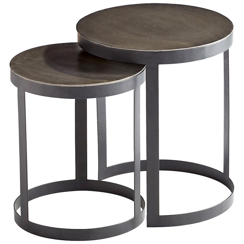 Cyan Design Monocroma Side Table, Silver/Black