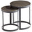 Cyan Design Monocroma Side Table, Silver/Black