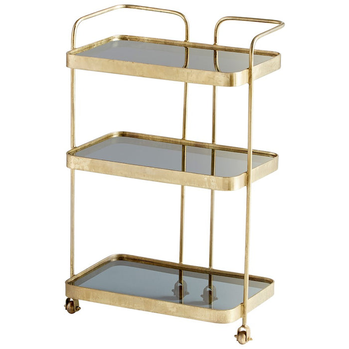 Cyan Design Taverna Bar Cart, Antique Brass