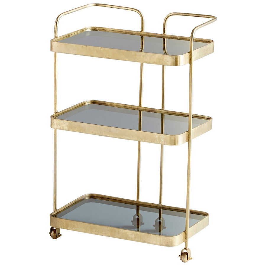 Cyan Design Taverna Bar Cart, Antique Brass