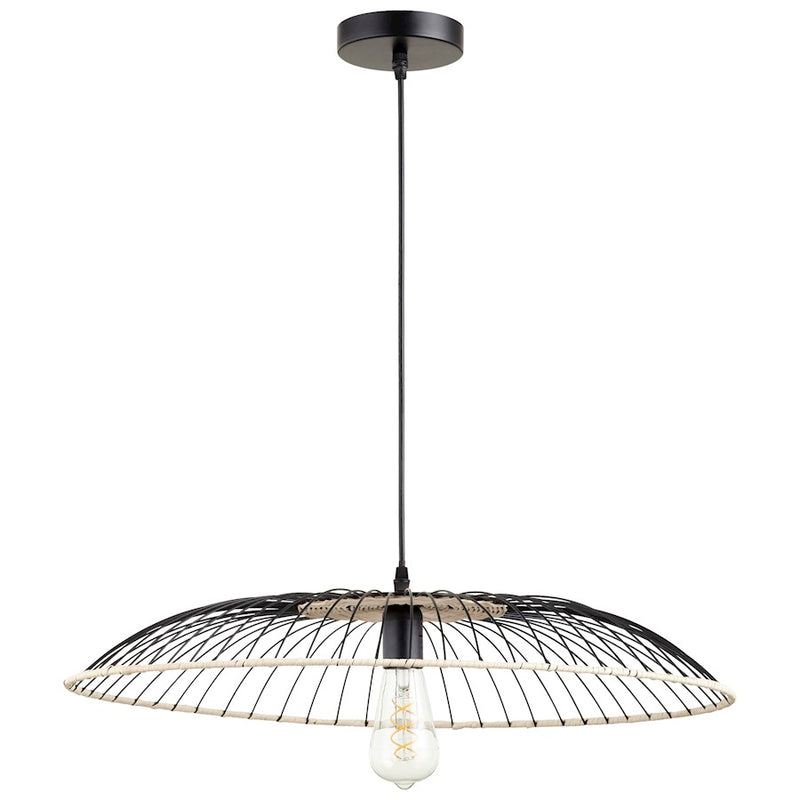 Cyan Design Parasol Pendant, Matte Black