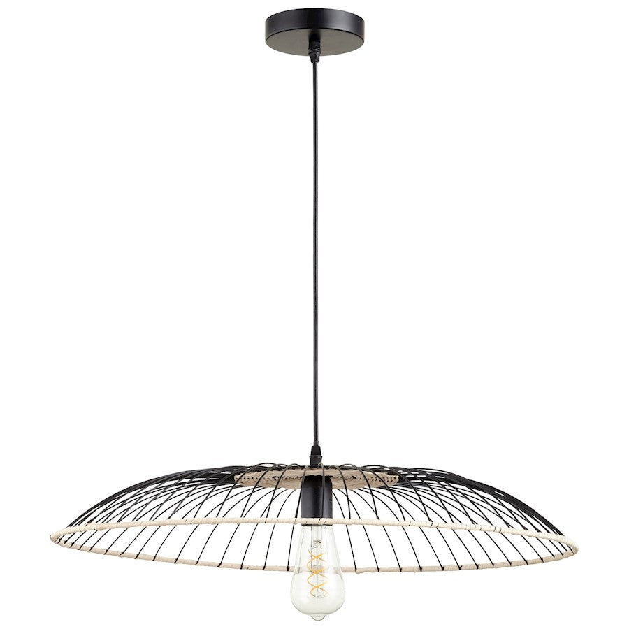 Cyan Design Parasol Pendant, Matte Black