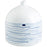 Cyan Design Whirlpool Vase, Blue/White