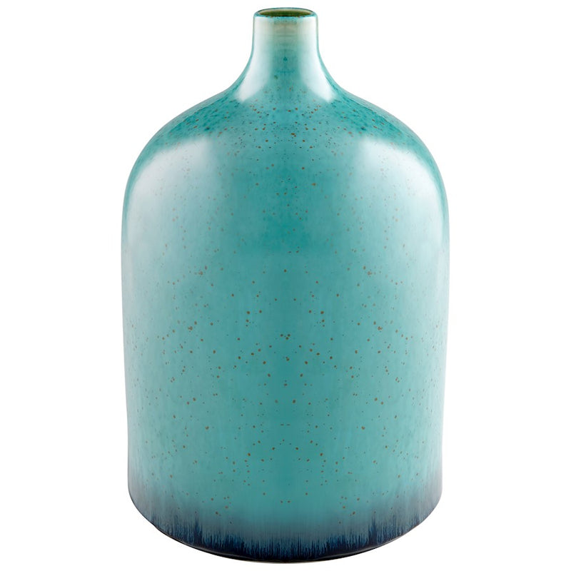 Cyan Design Native Gloss Vase, Turquoise Glaze