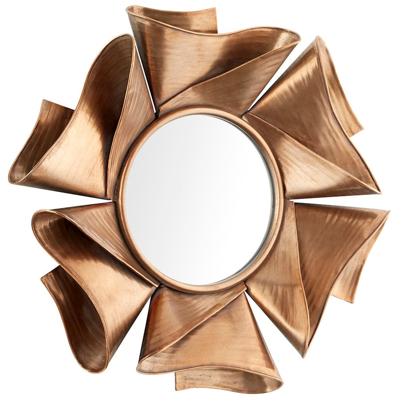 Cyan Design Bold Folds Mirror, Brass