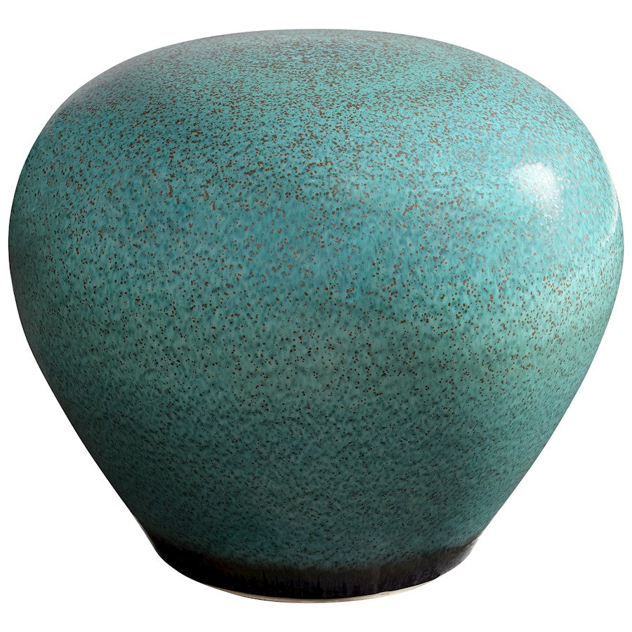 Cyan Design Native Gloss Stool, Turquoise Glaze