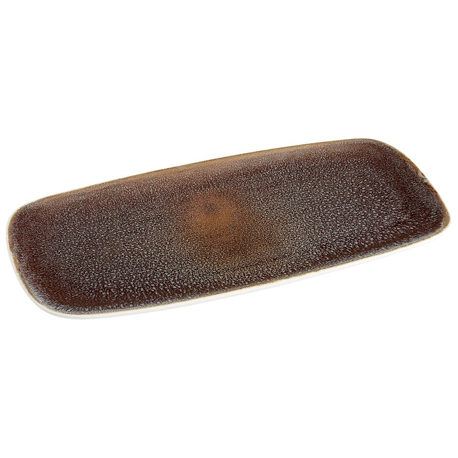 Cyan Design Brushed Earth Tray, Olive Glaze