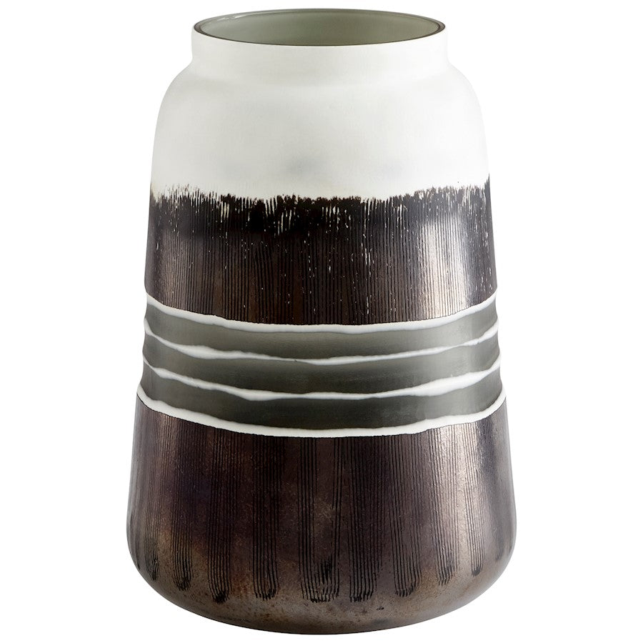 Cyan Design Borneo Vase, Black/White