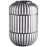 Cyan Design Lined Up Vase, Black